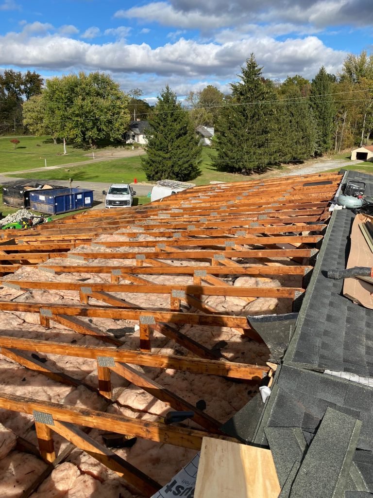 Skilled technician performing roof repair in Bridgeville, PA